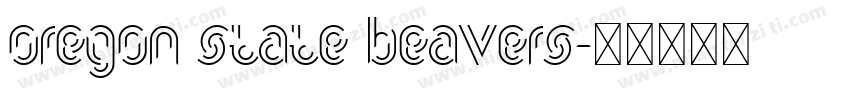 OREGON STATE BEAVERS字体转换